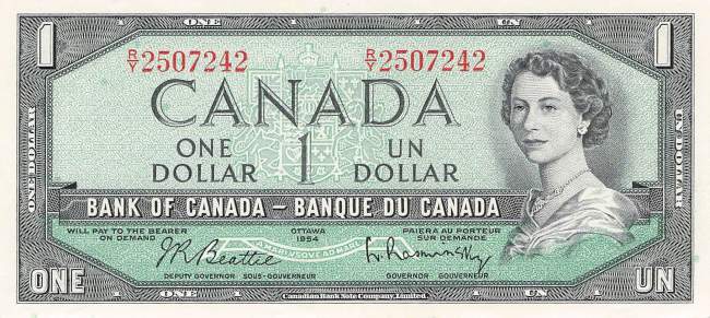 Kanada 1 Dollar 1954  p.74b
